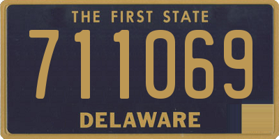 DE license plate 711069