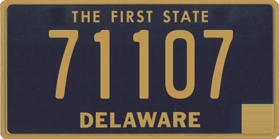 DE license plate 71107