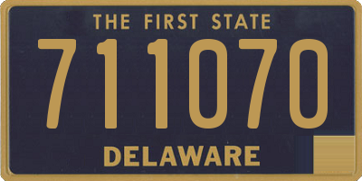 DE license plate 711070