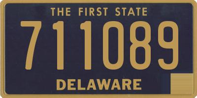 DE license plate 711089