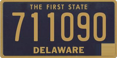 DE license plate 711090