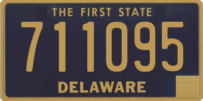 DE license plate 711095