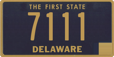 DE license plate 7111