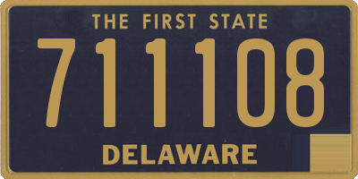 DE license plate 711108