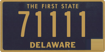 DE license plate 71111