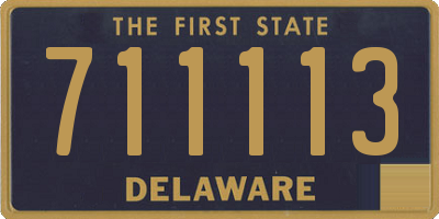 DE license plate 711113