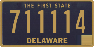 DE license plate 711114