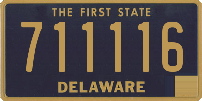 DE license plate 711116