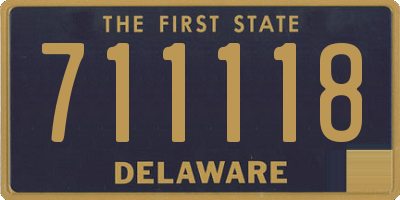 DE license plate 711118