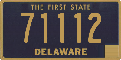 DE license plate 71112