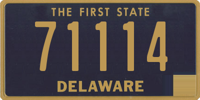 DE license plate 71114