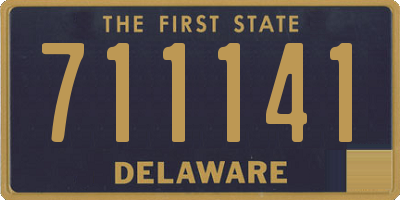 DE license plate 711141