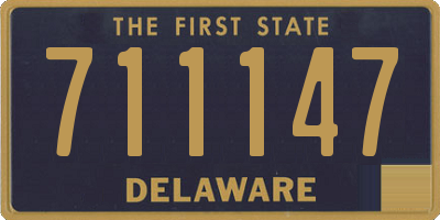 DE license plate 711147