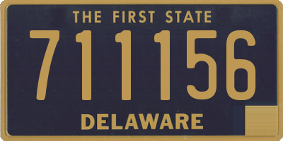 DE license plate 711156