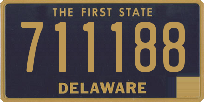 DE license plate 711188