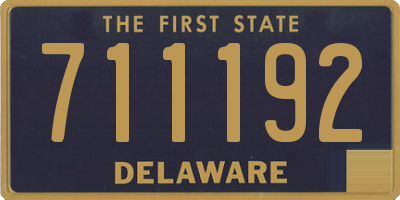 DE license plate 711192