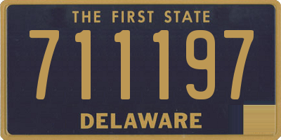 DE license plate 711197