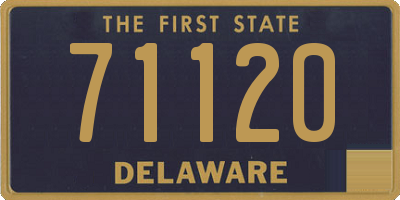 DE license plate 71120