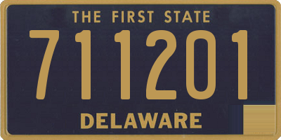 DE license plate 711201