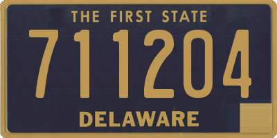 DE license plate 711204