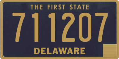 DE license plate 711207