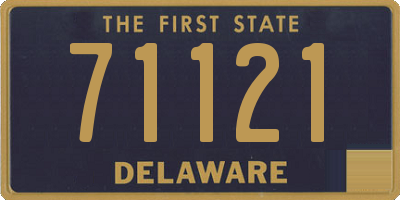 DE license plate 71121