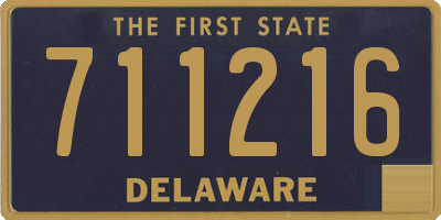 DE license plate 711216
