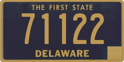 DE license plate 71122