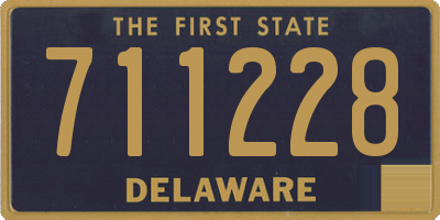 DE license plate 711228