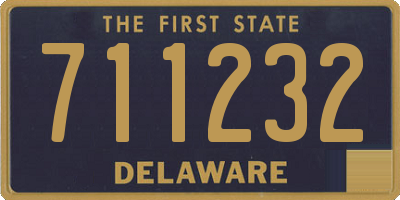 DE license plate 711232