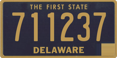 DE license plate 711237