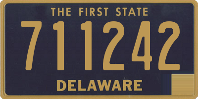 DE license plate 711242
