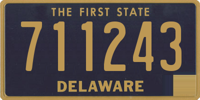 DE license plate 711243