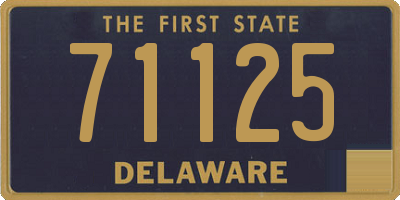 DE license plate 71125