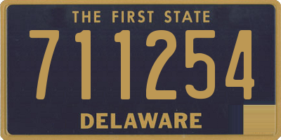 DE license plate 711254