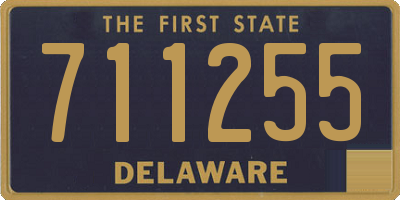 DE license plate 711255