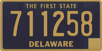 DE license plate 711258