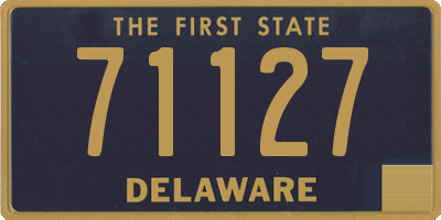 DE license plate 71127