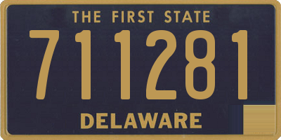 DE license plate 711281