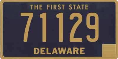 DE license plate 71129