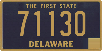 DE license plate 71130