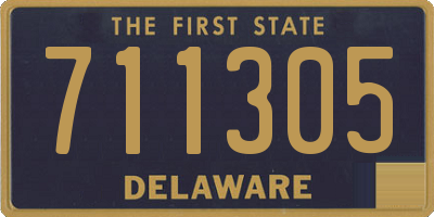 DE license plate 711305