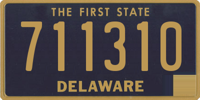 DE license plate 711310
