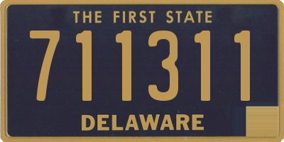 DE license plate 711311