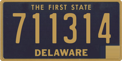 DE license plate 711314