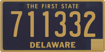 DE license plate 711332