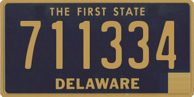 DE license plate 711334