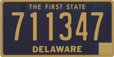 DE license plate 711347