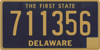 DE license plate 711356