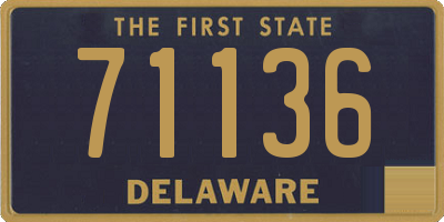 DE license plate 71136